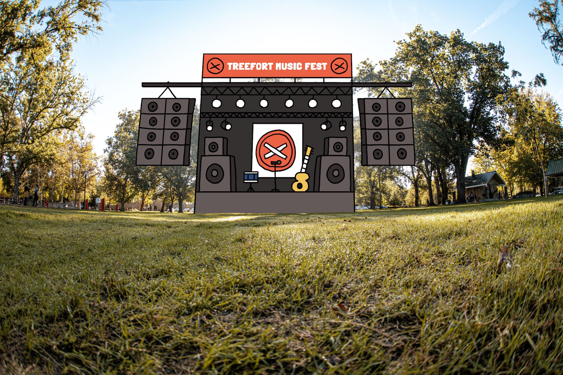 Treefort Main Stage concept art at Julia Davis Park