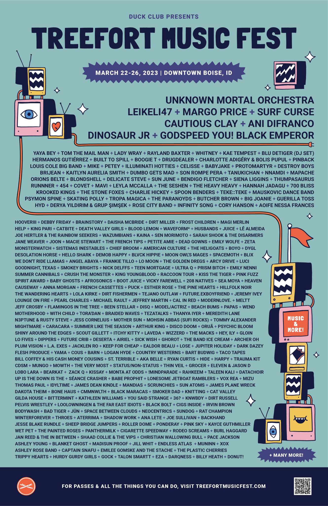 LINEUP POSTER Treefort Music Fest