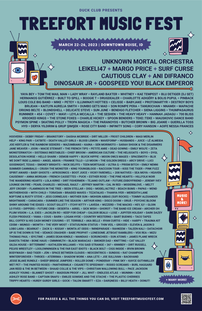 First and Second Lineup for Treefort Music Fest 2023 