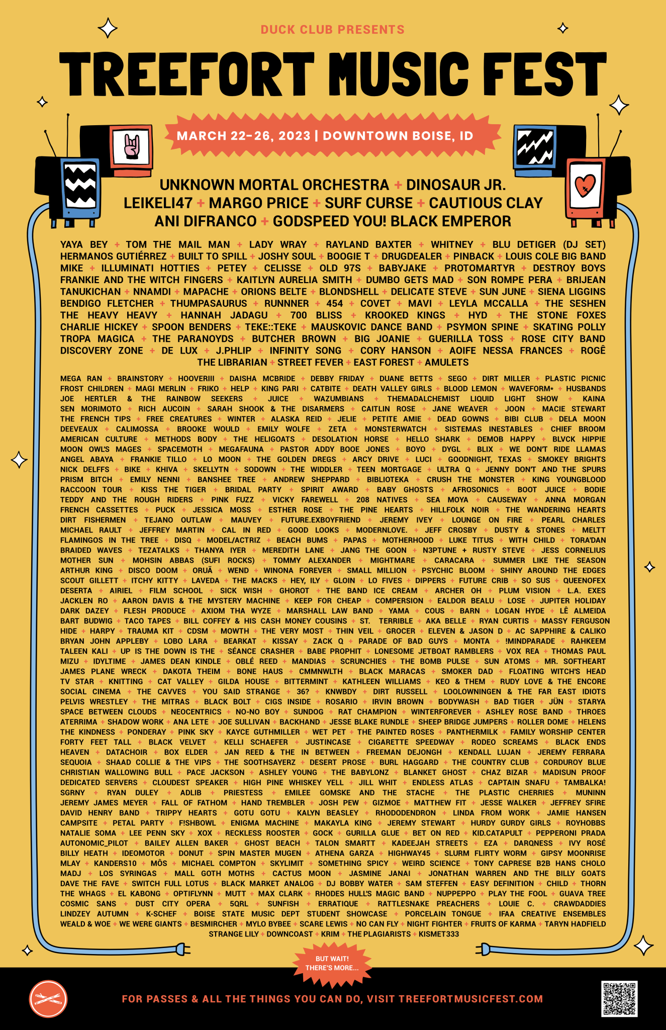 LINEUP POSTER Treefort Music Fest