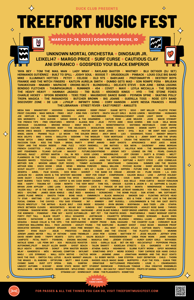 Full Lineup of Bands Playing Treefort Music Fest 2023