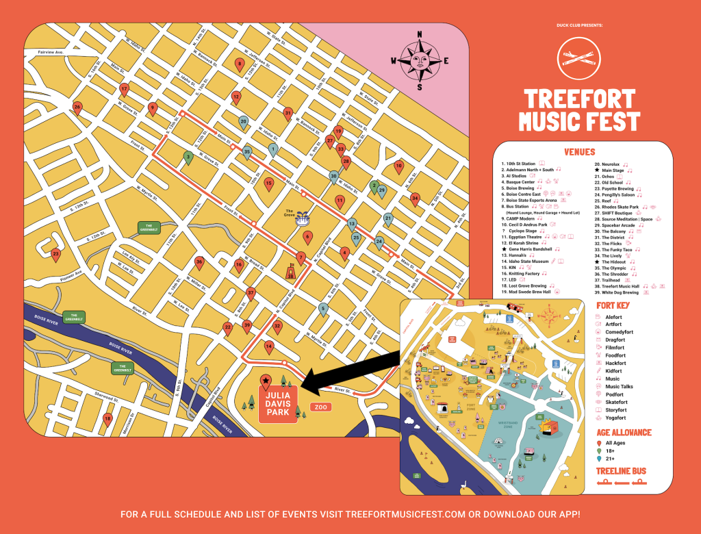 Treefort Music Fest Maps - Treefort Music Fest