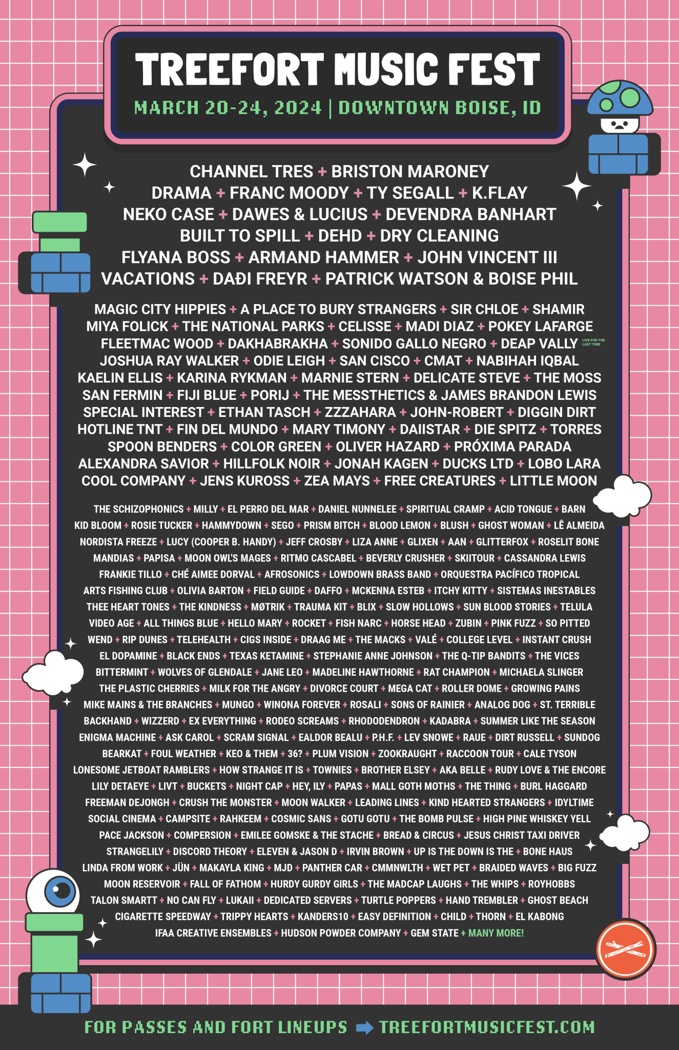 LINEUP POSTER Treefort Music Fest
