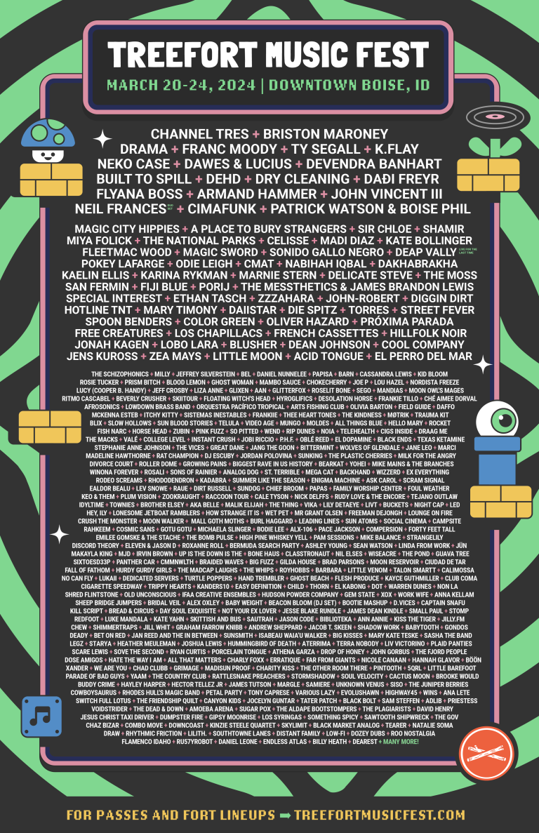 LINEUP POSTER Treefort Music Fest